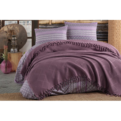 Ensemble de courtepointe moderne et contemporain 100% coton Salter