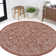Leonora Bohemian Textured Weave Floral Red/Taupe Indoor/Outdoor Rug