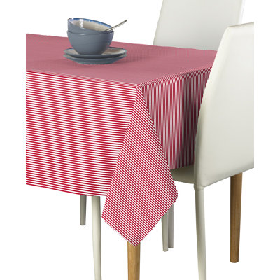 Cotton Striped Rectangular Tablecloth