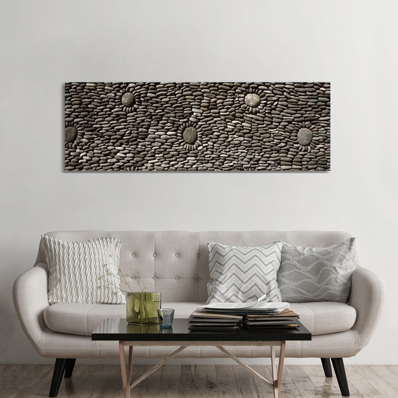 Decorated Wall Of A Temple, Tulamben, Bali, Indonesia - Wrapped Canvas Panoramic Print, 182.88 cm H x 60.96 cm W