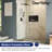 Single Fixed Glass Panel For Shower 32"×78", Thick Frameless Tempered Safety Glass Shower Screen-100824653