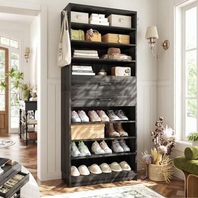 52" W Closet System With 4 Drawers
