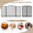 Azusena 3 Panel Iron Fireplace Screen