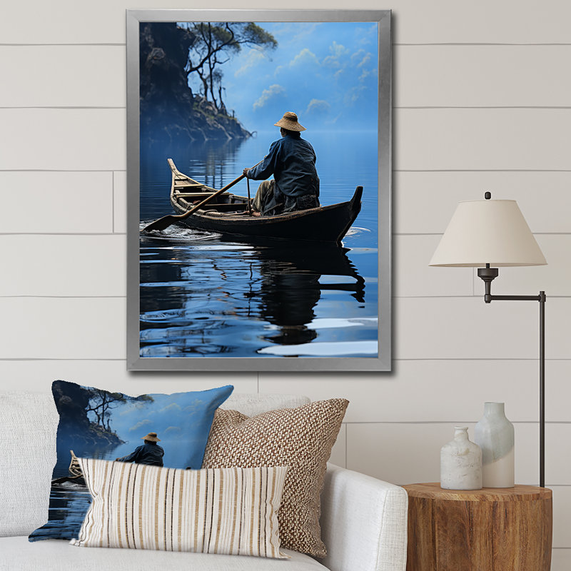 «Bertil Thailande», reproduction sur toile, H 20 po x l 12 po x P 1 po, Cadre photo argenté