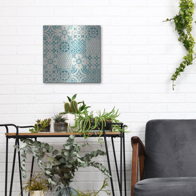 Bungalow Rose 'Shell Tiles Pattern 2' by Danhui Nai Metal Wall Art