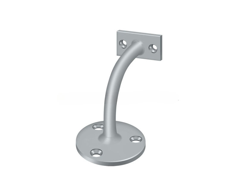 3.25" Projection Light Duty Hand Rail Bracket, Brushed Chrome