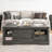 Brady 47" Farmhouse Coffee Table with Drawer and Barn Door-1009702774