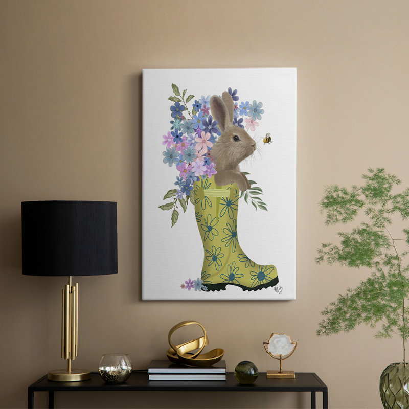 Welly Bunny And Bee - galerie sur mesure, H 48 po x l 32 po
