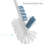 Bath Bliss Plastic Toilet Brush And Holder