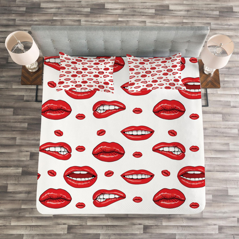 Modern & Contemporary Polyester Coverlet, King Coverlet + 2 Shams