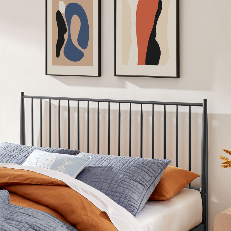 Adair Spindle Metal Platform Bed, King