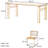 Cherry Wood Rectangular Dining Table Set-102422235