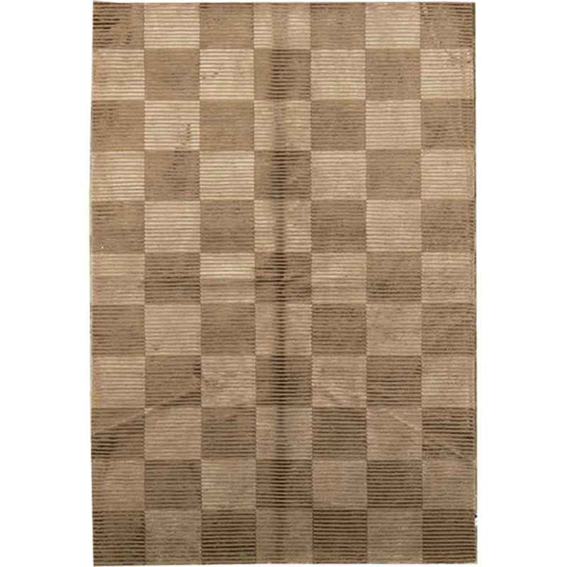 Tapis brun de haute qualité noué à la main