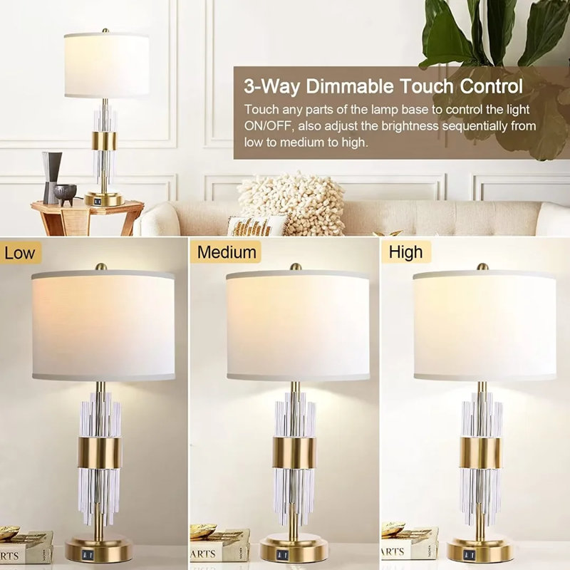 Metal USB Table Lamp