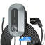Yodolla 7Kw Wall Mounted Ev Charger, 32A Single Phase Mode 3 Type 2 Tethered Charging Station, Home