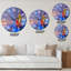 Abstrait paysage marin coloré VI - horloge murale moderne-73143196