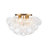 4-light Handcrafted Glass Bubble Semi-flush Mount