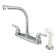 Kingston Brass Magellan Two-Handle 4-Hole 8" Centerset Kitchen Faucet with Side Sprayer