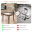 Ensemble de 4 chaises de salle à manger modernes entièrement assemblées en similicuir avec pieds en bois massif-2094248906