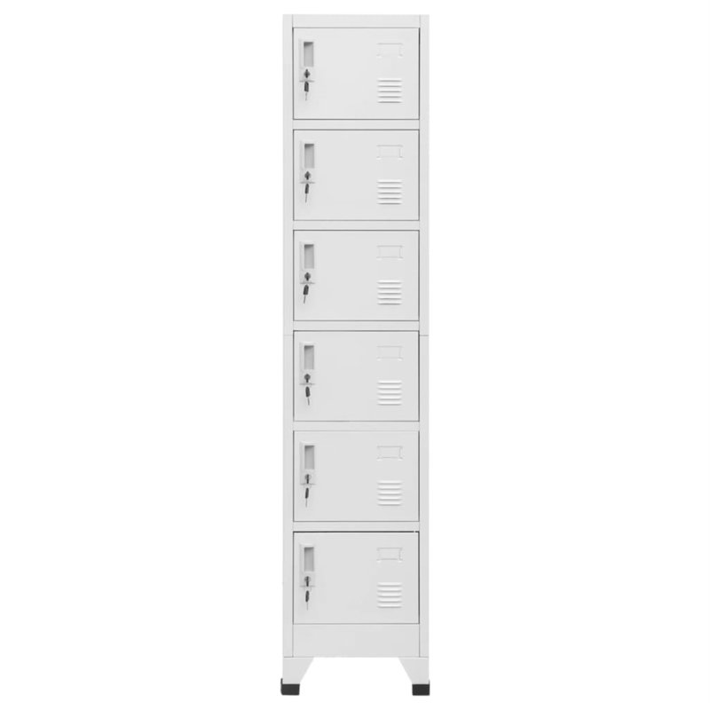 Armoire vestiaire en acier, Gris, 5