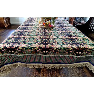 Jacquella Paisley Cotton Blend Tablecloth