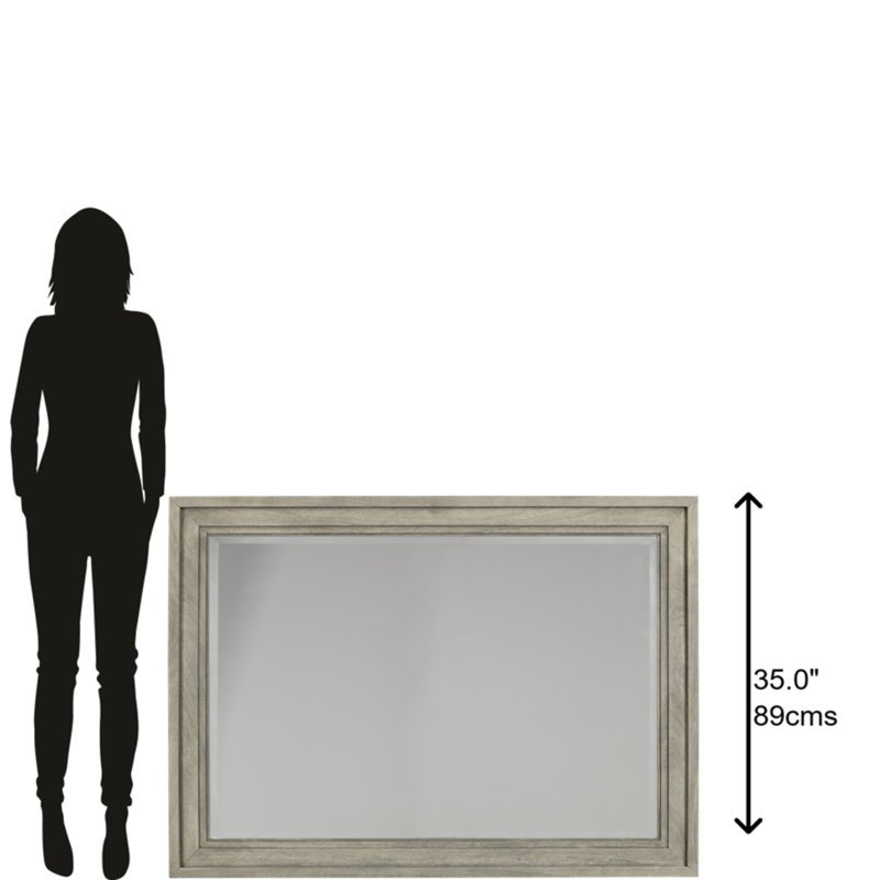Artasia Wood Rectangle Wall Mirror
