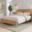 Afore Wooden Platform Bed Frame with Headboard, Solid Pine Construction-1833855700-1833855659