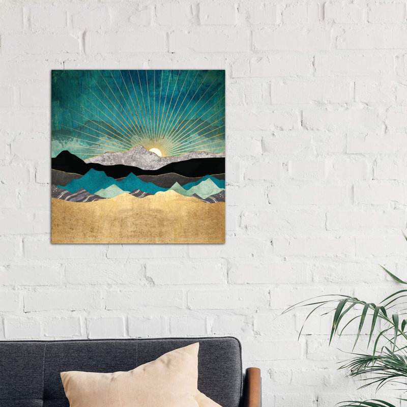 « peacock vista » par spacefrog designs-impression, H 18 po x l 18 po x P 1,5 po, Toile tendue