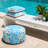 2 Pack Outdoor Inflatable Ottoman 21"x21"x9"
