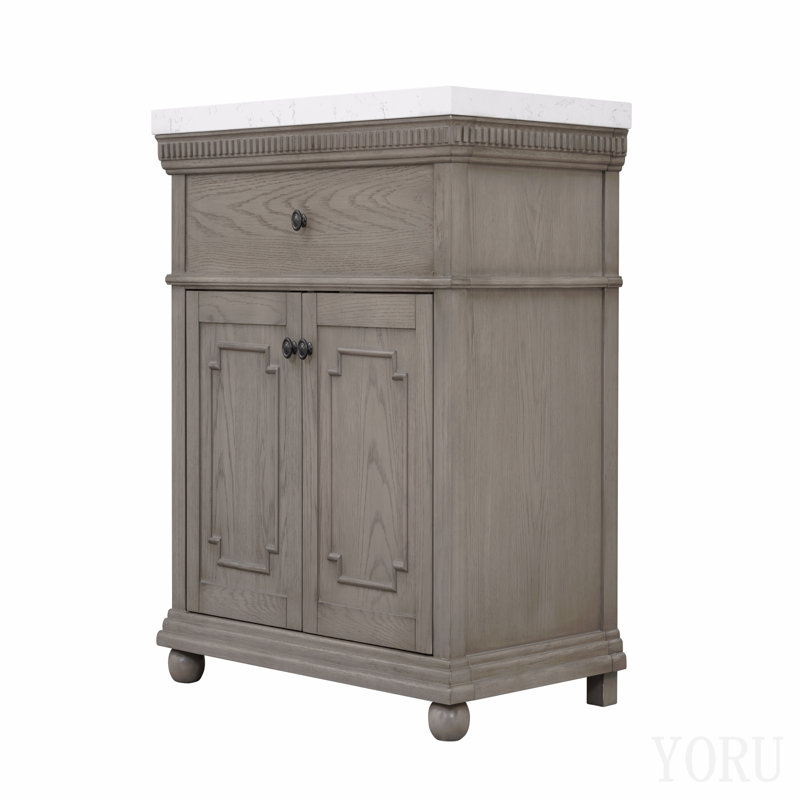 Meuble-lavabo 37 po avec comptoir en pierre reconstituée