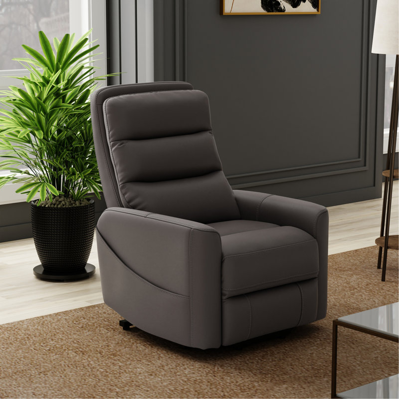 Fauteuil relevable en similicuir gris Bentley, Gris
