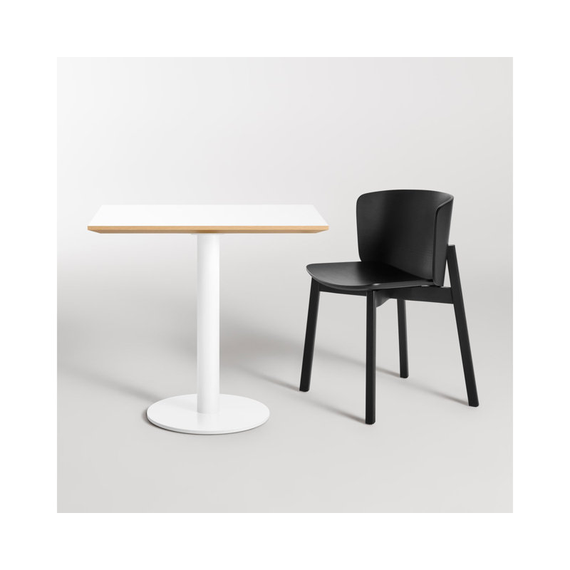 Easy Dining Table, Matte White, White