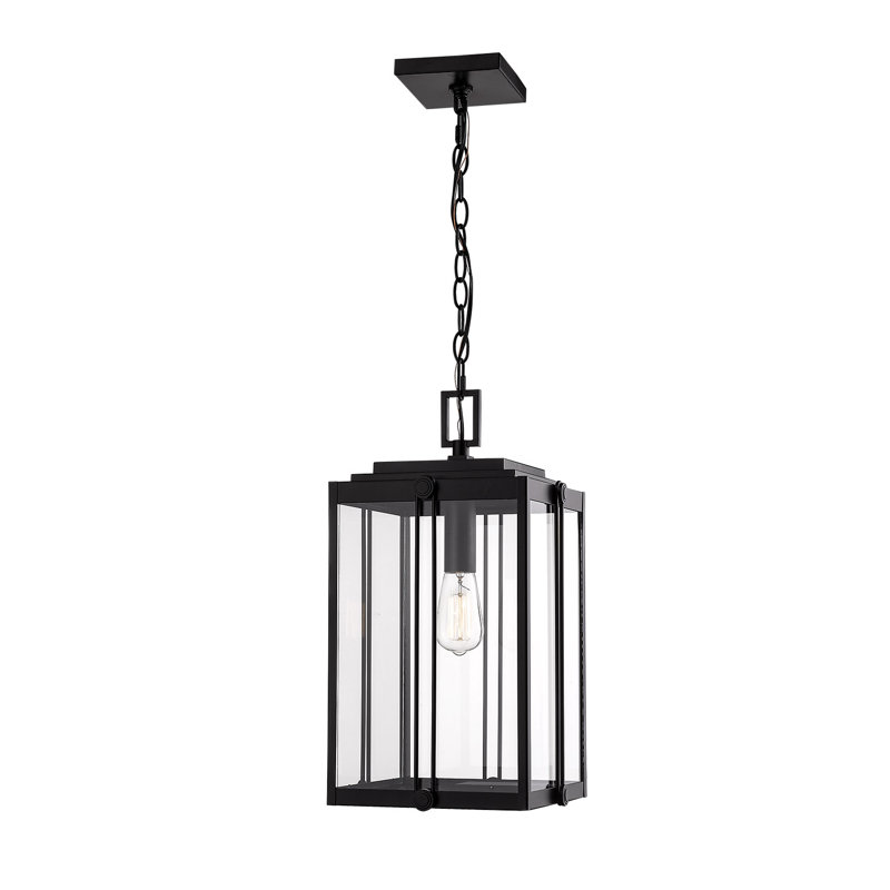 Lanterne suspendue d'extérieur 1 lumière Ellert, Noir