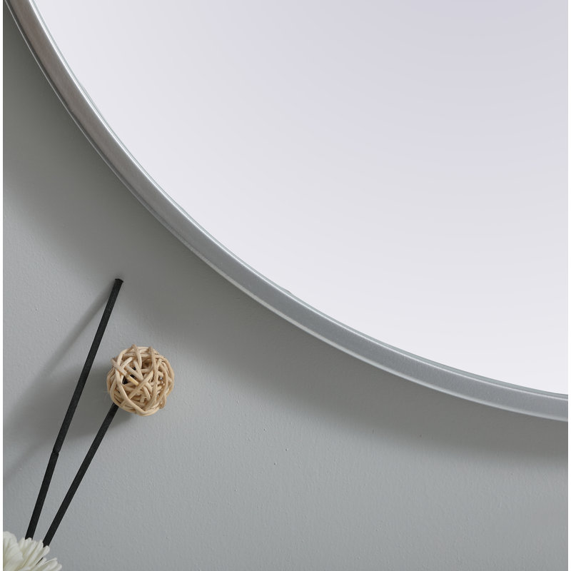 Miroir mural Sabine, Argent, 36 po x 24 po