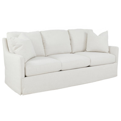 86" Tapered Arm Skirted Sofa