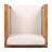 Set of 2 Outdoor Club Chairs with Acacia Wood Frame and Beige Cushions