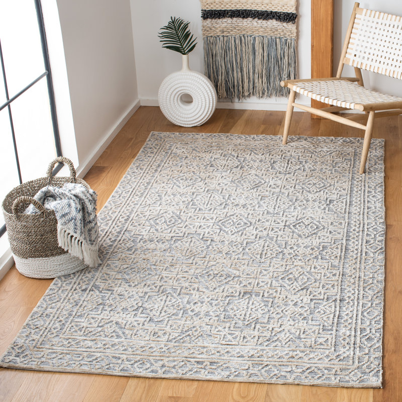 Tapis performance tissé à la main Glasscock, Rectangle 4 pi x 6 pi