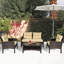 Najeli Rattan 4 - Person Seating Group with Cushions-868187883