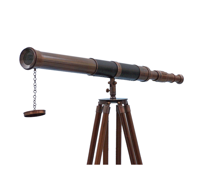 Télescope refractaire admirals, Cuivre antique / Cuir