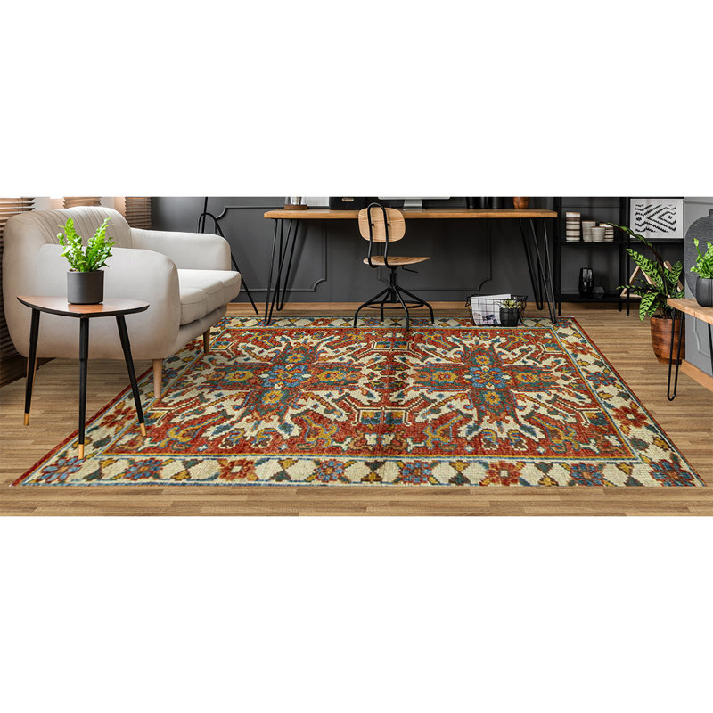 Cotton Area Rug in Gray