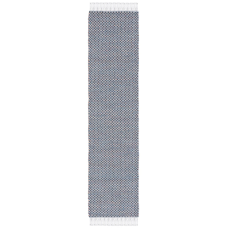 Tapis bleu / noir Mona 475, Tapis de couloir 2 pi 3 po x 9 pi