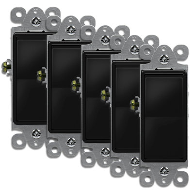15-Amp 3-Way Rocker Light Switch