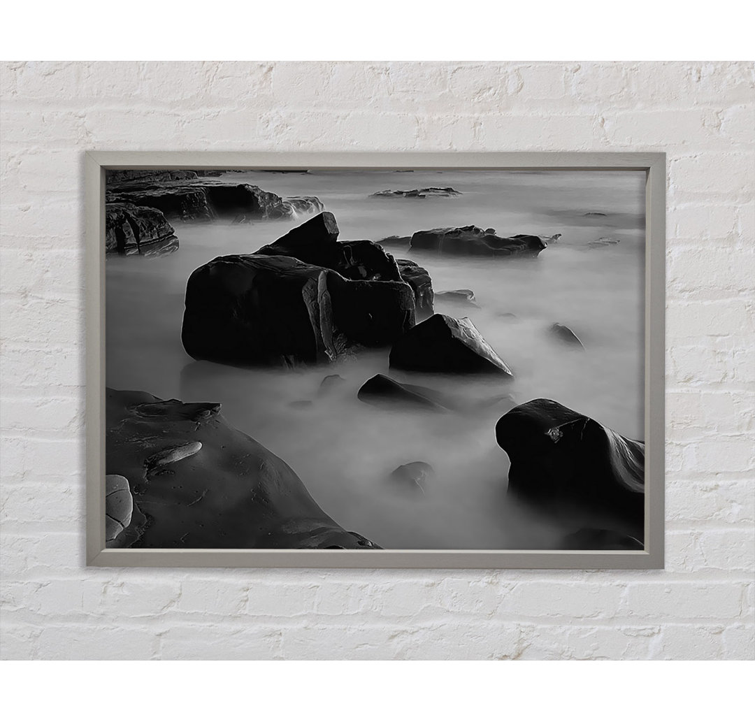 Ocean Rock Serenity B N W - Druck