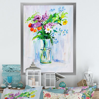 Bouquet de fleurs d'été - peinture