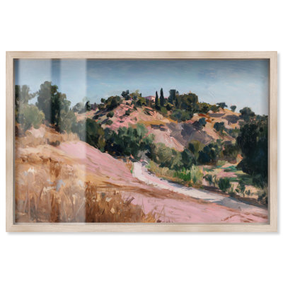 Décoration murale rustique «Ochre Hills II» par Art Remedy, cadre blond, 25 x 17