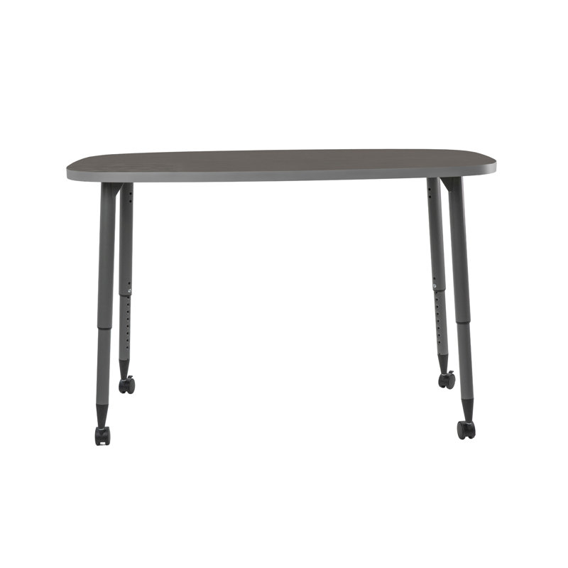 Table d'activité rectangulaire thermofusionnée avec pieds fuselés réglables 31 x 50 Adapte, Strandz cosmique, Mer du nord