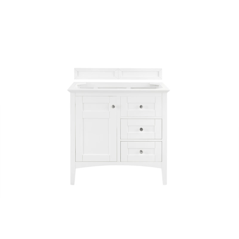 Palisades 36'' W Single Vanity, Bright White, Ethereal Noctis