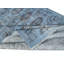 Tapis bleu à motif floral 5 x 8,8 pi pour intérieurs modernes, fabriqué à la main en Turquie