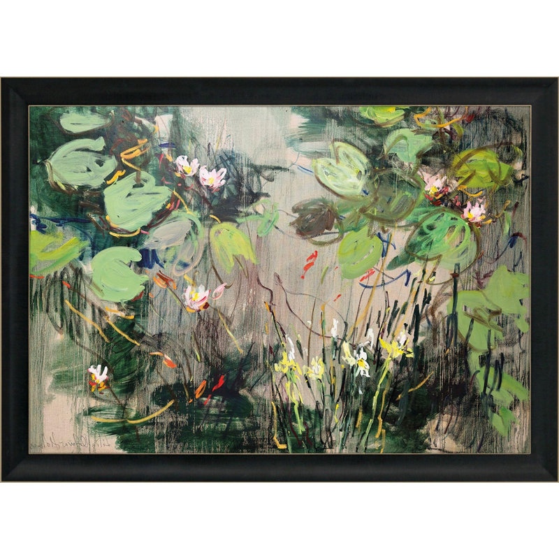 «Water Lilies Summer Pond», impression murale encadrée