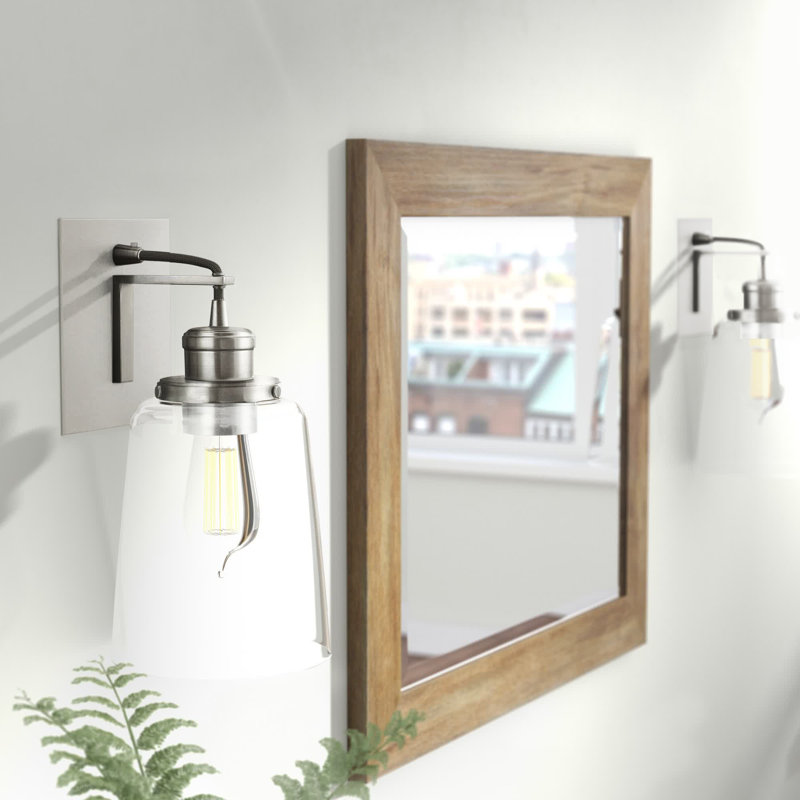 Irons Armed Sconce, Brushed Nickel